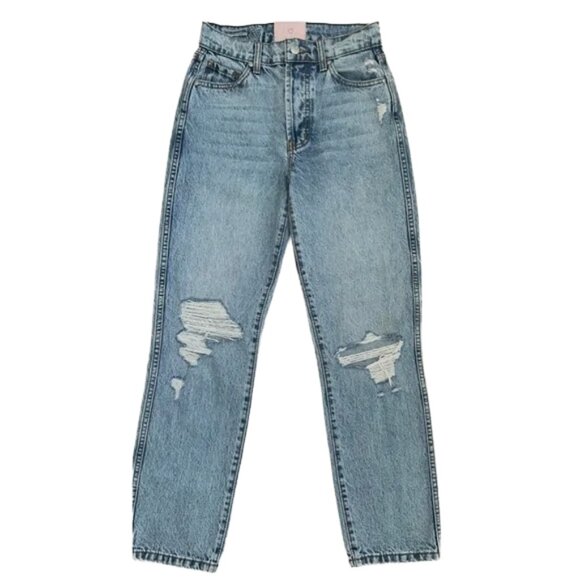 NWOT Revice Denim Distressed Jeans Light Wash 26 Straight Leg Vintage Style - Picture 1 of 13